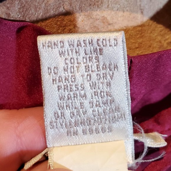 Nordstrom Lingerie Silk robe purple S - Picture 6 of 6